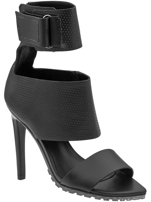 Tibi Evie black ankle-strap heel sandals ($315, originally $450)