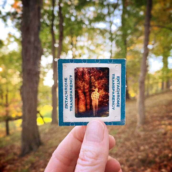 Photographer Uses Dad's Slides in a Photo Tribute to Parents