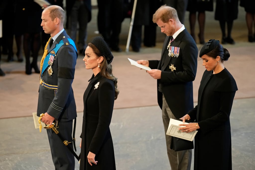 Prince Harry, William at Queen Elizabeth Coffin Procession