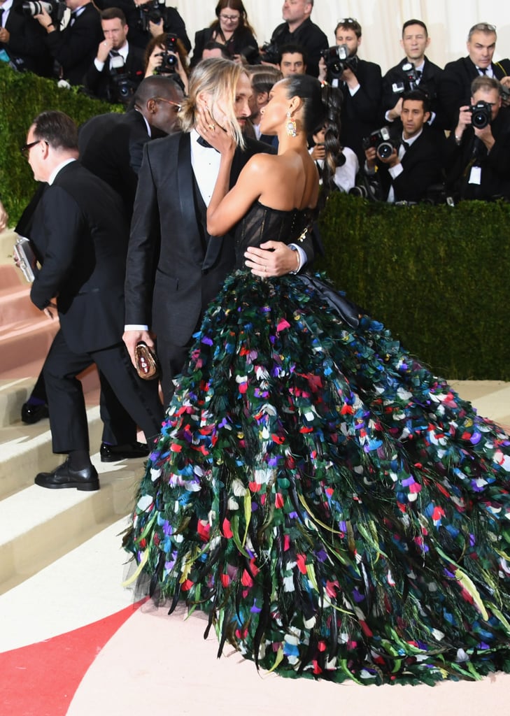 Zoe Saldana and Marco Perego at Met Gala 2016