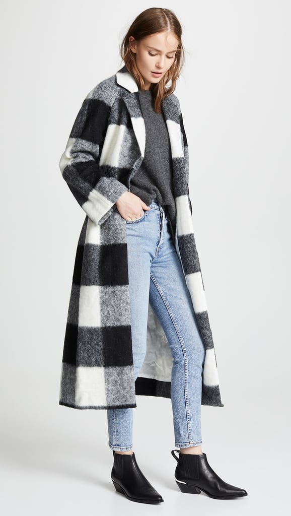 GANNI Pattern Wool Coat