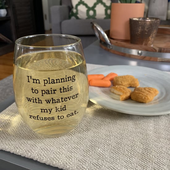 Funny Wine Glass For Moms of Toddlers