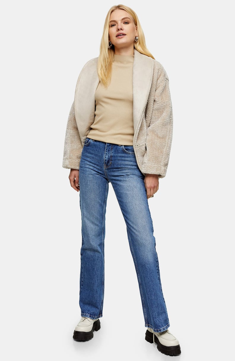 Olivia Cropped Flare Jeans in Medium Wash