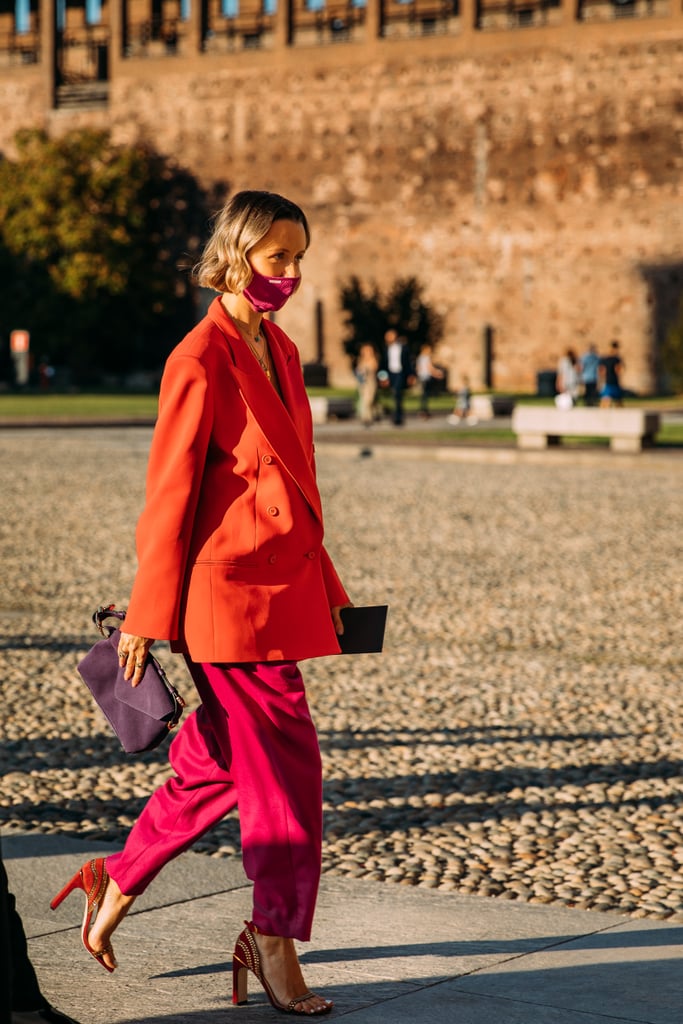 Best Street Style At Milan Fashion Week Spring 21 Popsugar Fashion Uk 3276