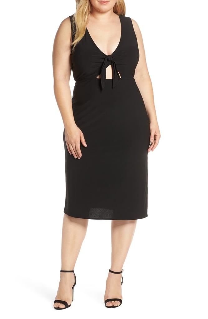 Leith Tie-Front Midi Dress