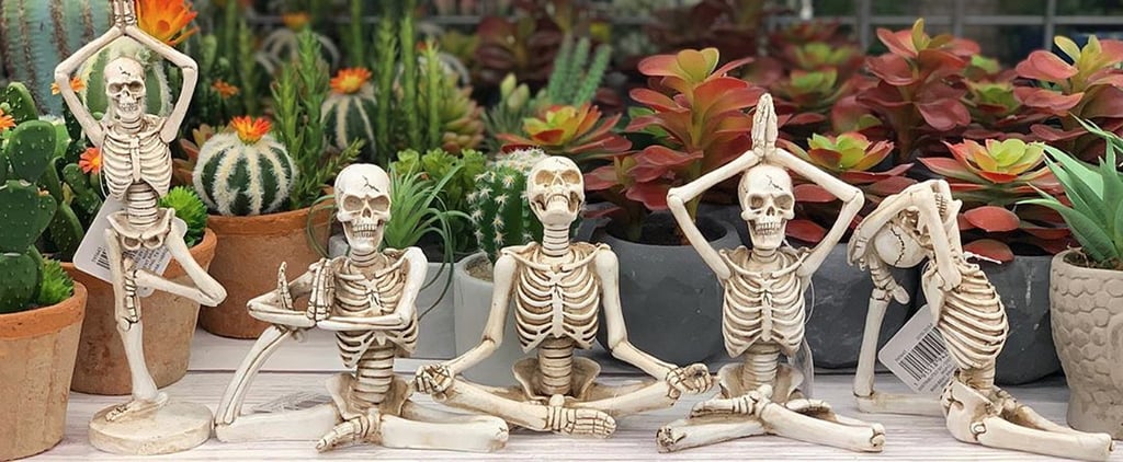 Yoga Skeletons at Michaels For Halloween