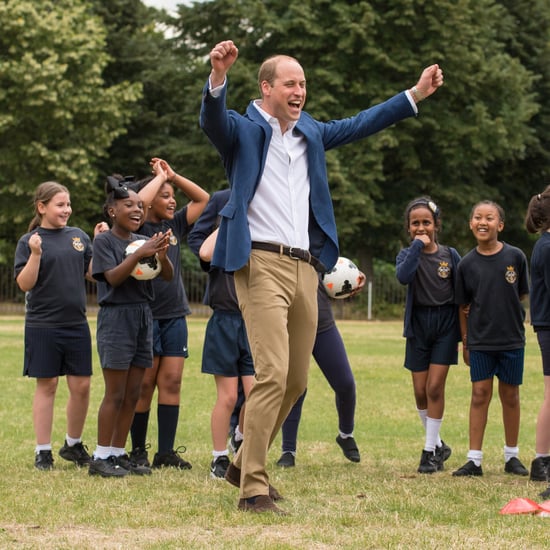 Prince William Playing Soccer With Kids in London July 2017