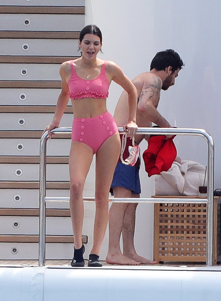 Kendall Jenner Pink Bikini in Cannes 2017
