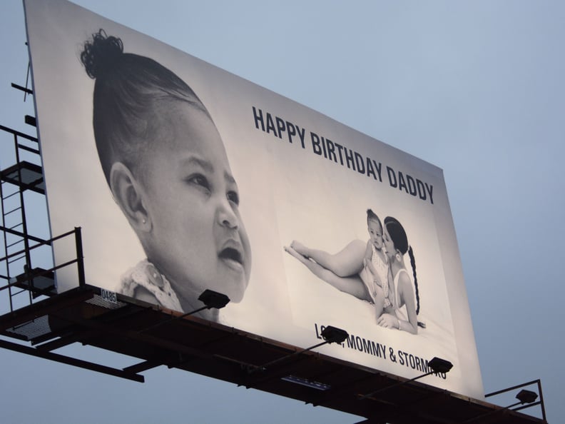 A Closer Look at Stormi on Kylie's Billboard For Travis