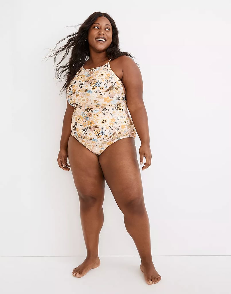 Something Floral: Madewell Second Wave High-Neck One-Piece Swimsuit
