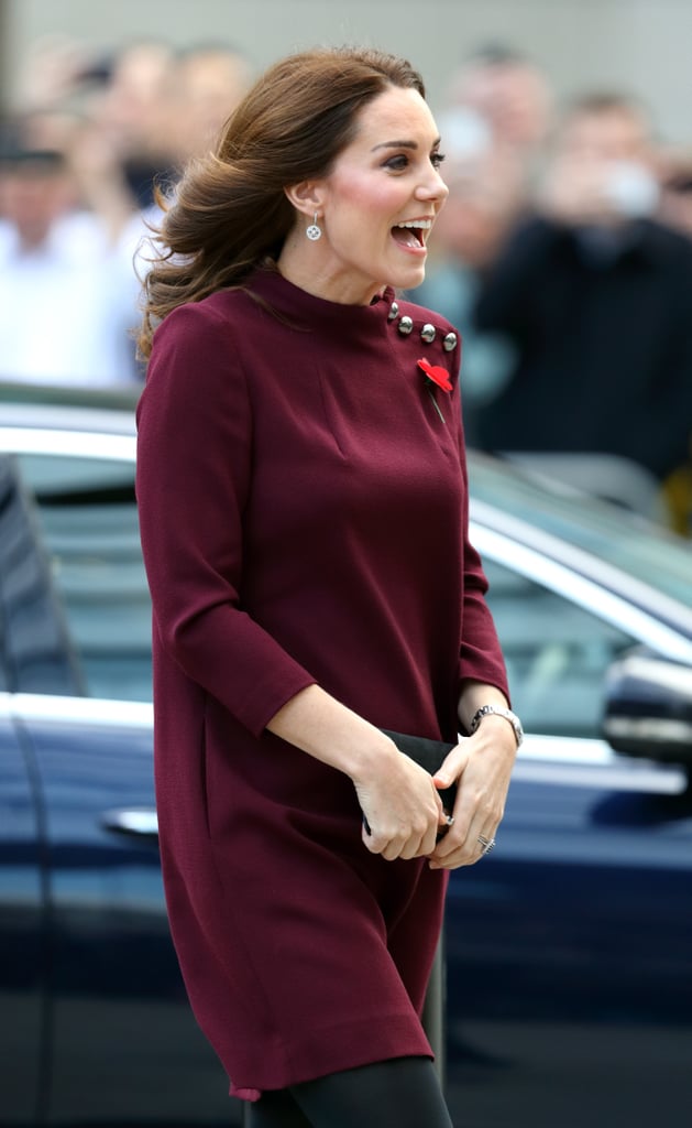 Meghan Markle's Burgundy Dress November 2018