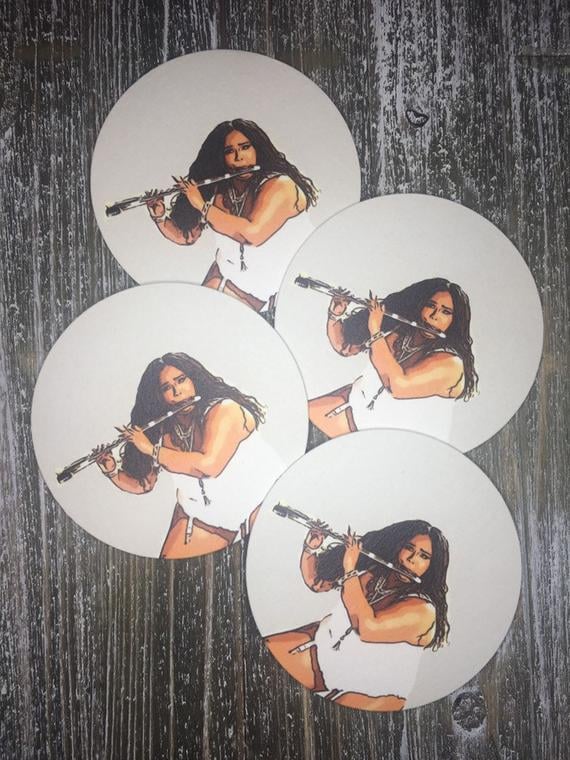 Lizzo Flute Paper Drink Coasters