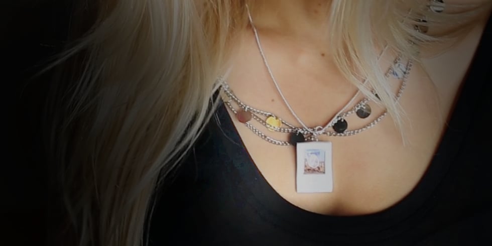 DIY Polaroid Necklace