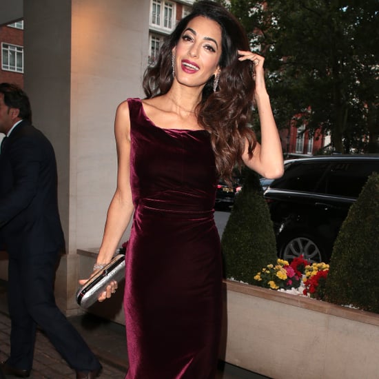 Amal Clooney's Red Velvet Gown