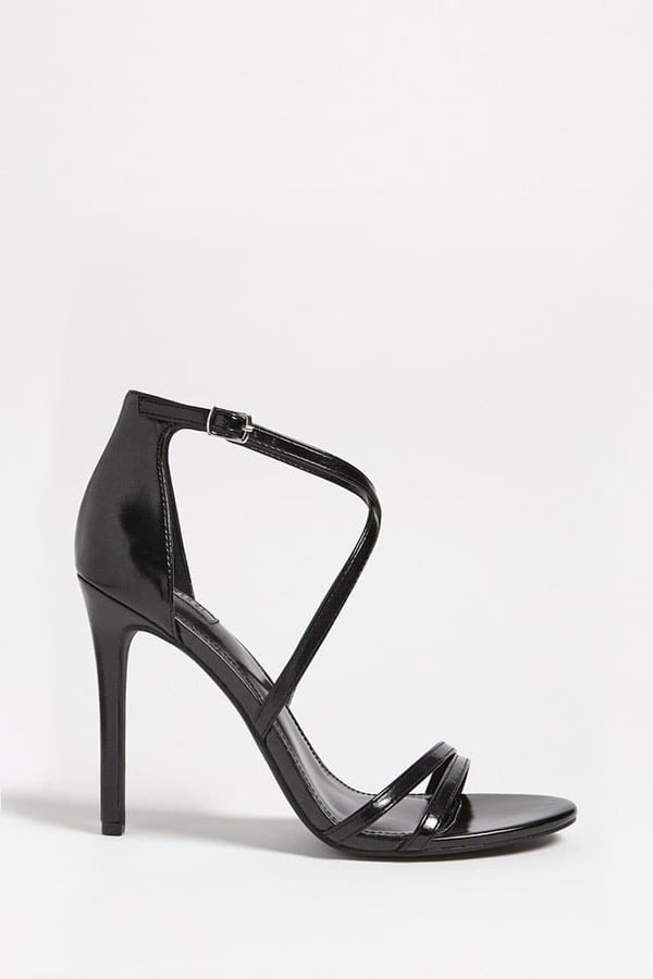 Forever 21 Faux Leather Crisscross Heels