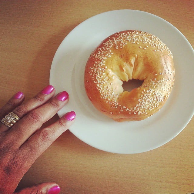 Bagels are the base of your food pyramid.