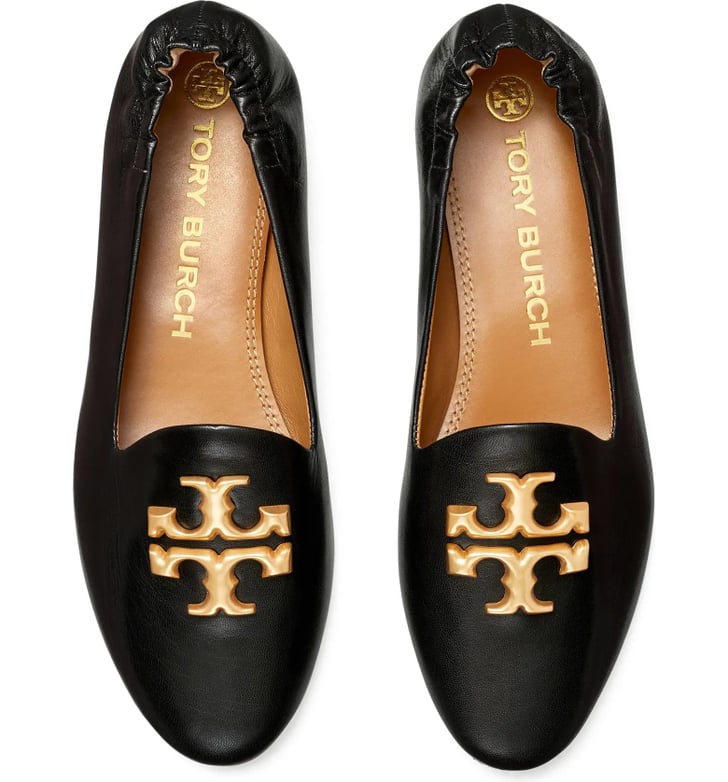 Best Dressy Black Flats: Tory Burch Eleanor Leather Loafers | Black ...