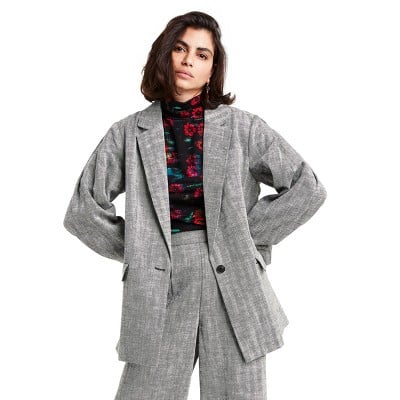 Oversized Tweed Blazer