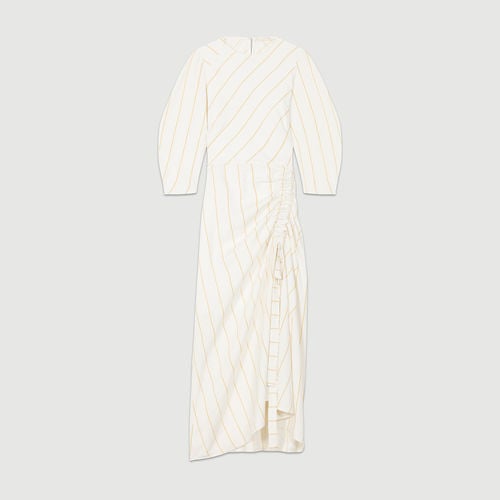 Maje Ranchi Long Striped Dress
