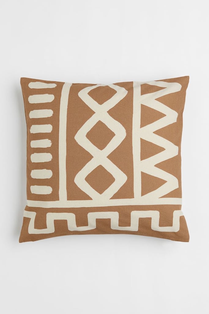 An Abstract Pillow Cover: Patterned Cotton Cushion Cover