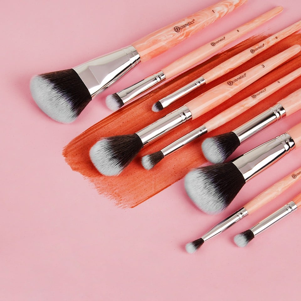 BH Cosmetics Rose Quartz Brush Set ($14)