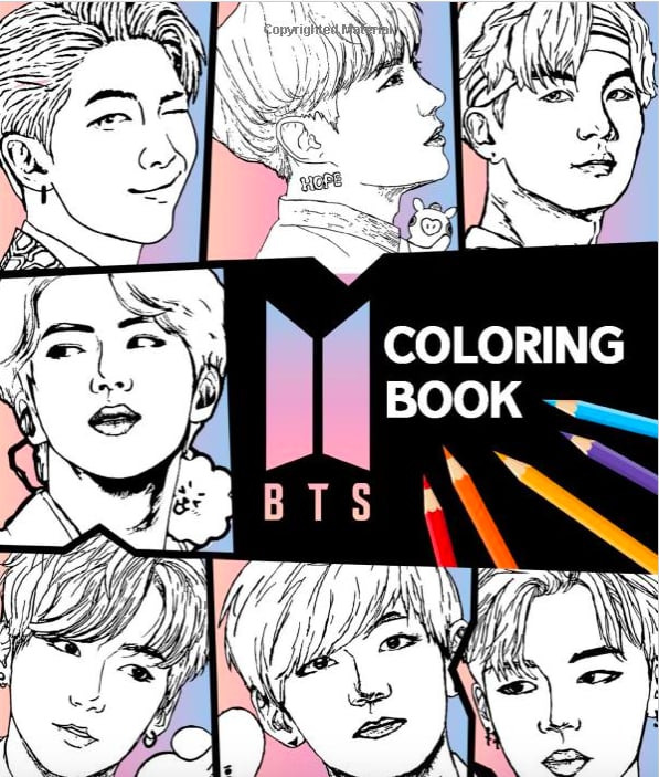 BTS Colouring Book