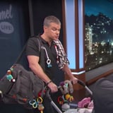 George Clooney's Manny, aka Matt Damon, Brings His Twins Out to Meet Jimmy Kimmel's Audience