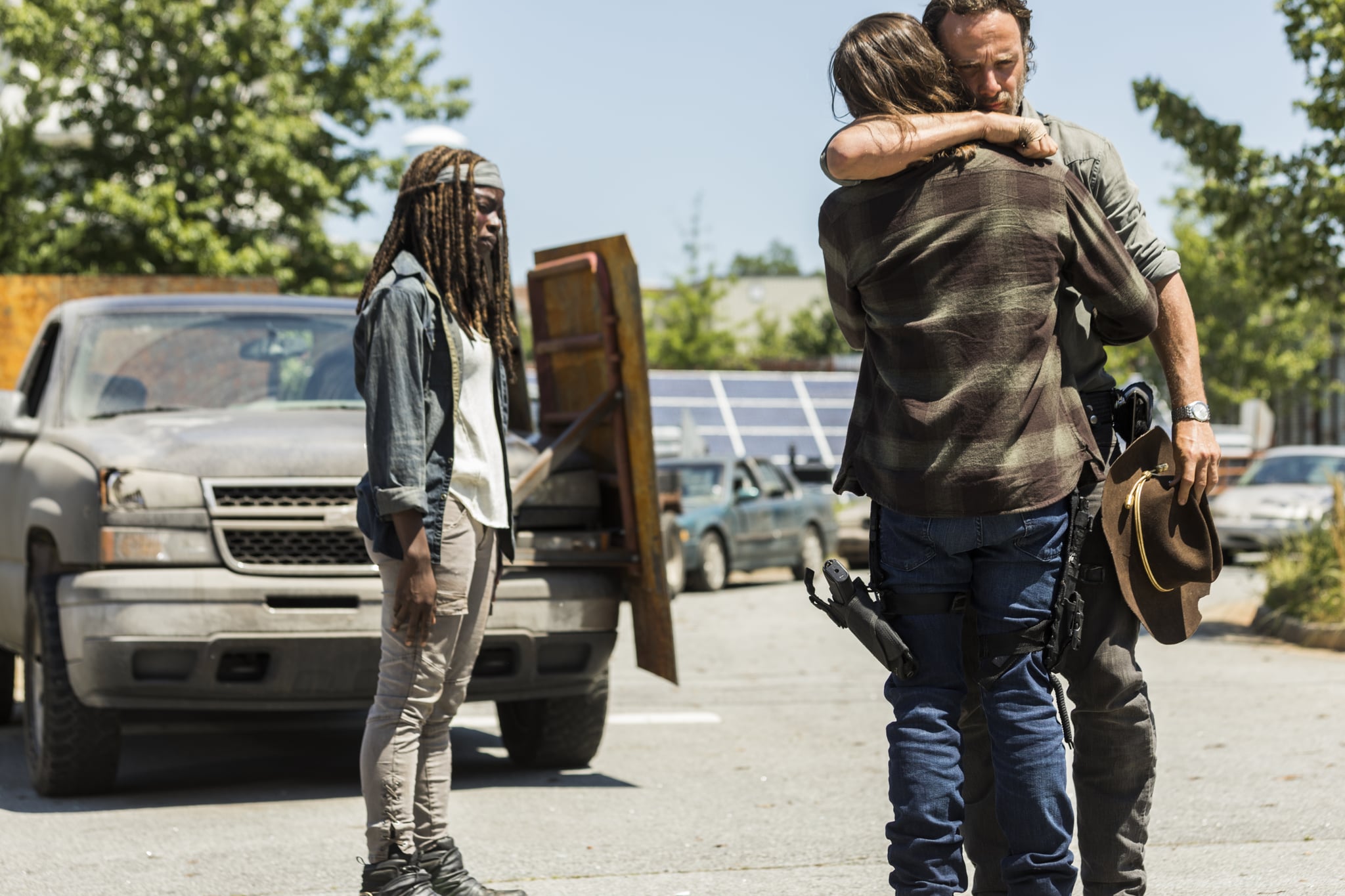 The Walking Dead Carl And Michonne
