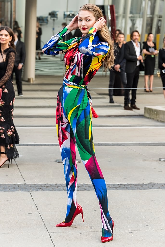 Gigi Hadid's Versace Jumpsuit at the CFDA Awards 2018