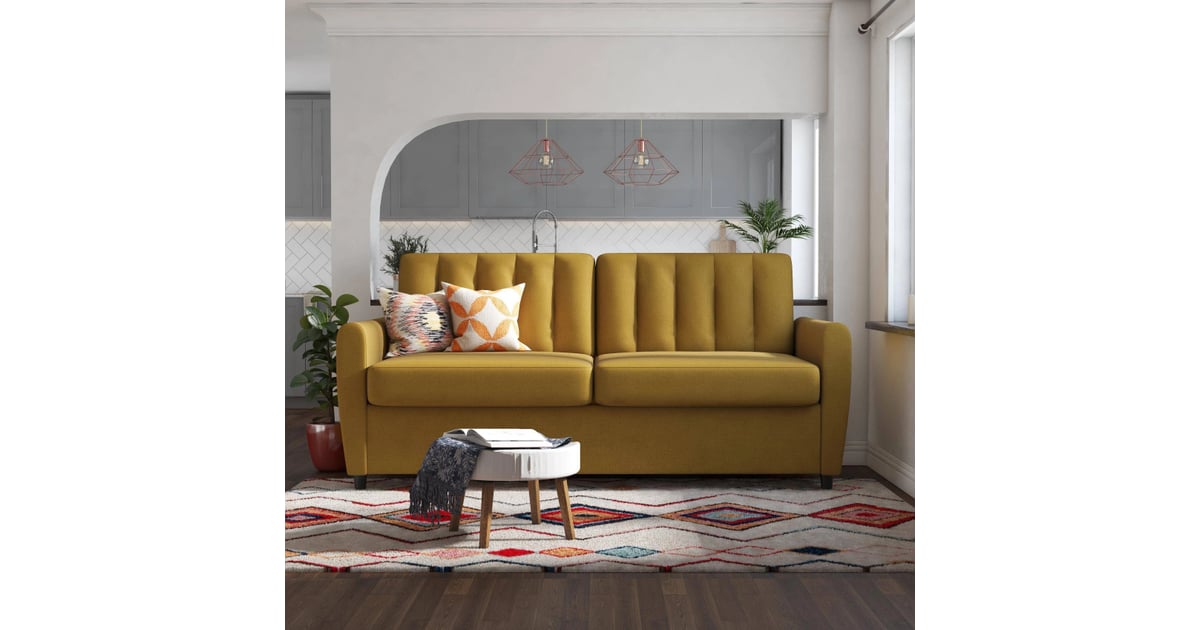 brittany sleeper sofa with memory foam mattress - novogratz