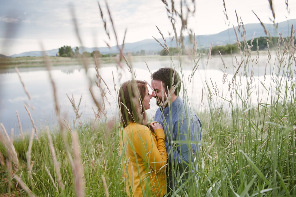 Hot Air Balloon Engagement Pictures Popsugar Love And Sex 