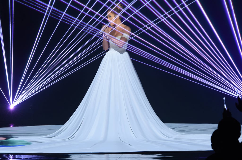 Jennifer Lopez's White Ball Gown on American Idol Jennifer Lopez's White Ball Gown on American Idol