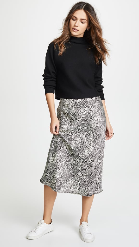 re:named Leopard Midi Skirt