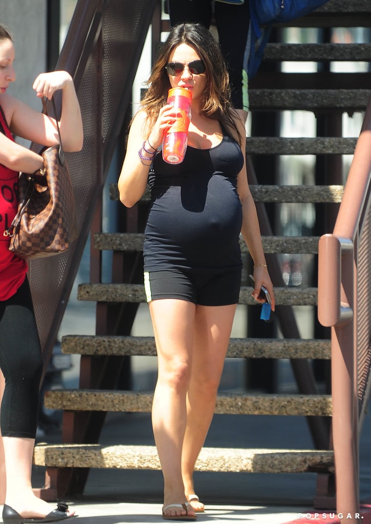 Pregnant Mila Kunis Pictures on Her Birthday