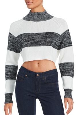 Evil Twin Cropped Long Sleeve Sweater