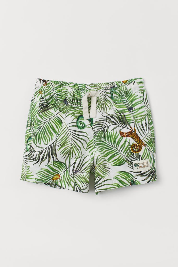 H&M Patterned Cotton Shorts