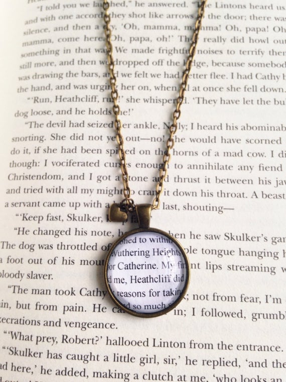 book-page necklace