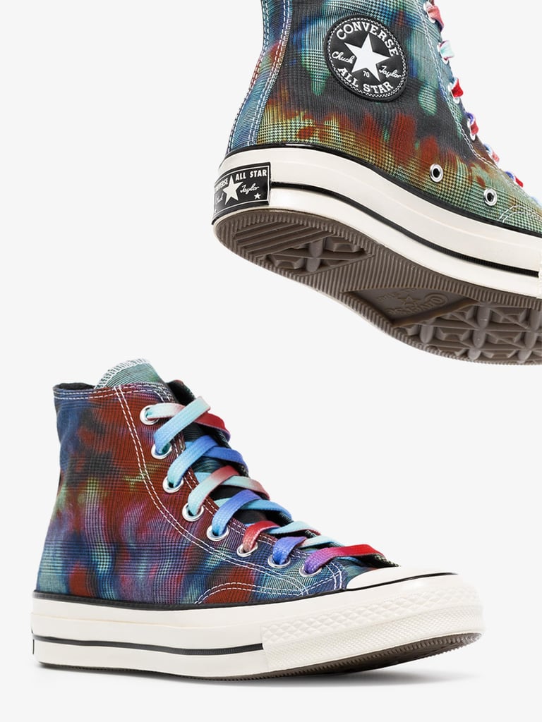 Converse Multicolored Chuck 70 Tie-Dye Check High Top Sneakers