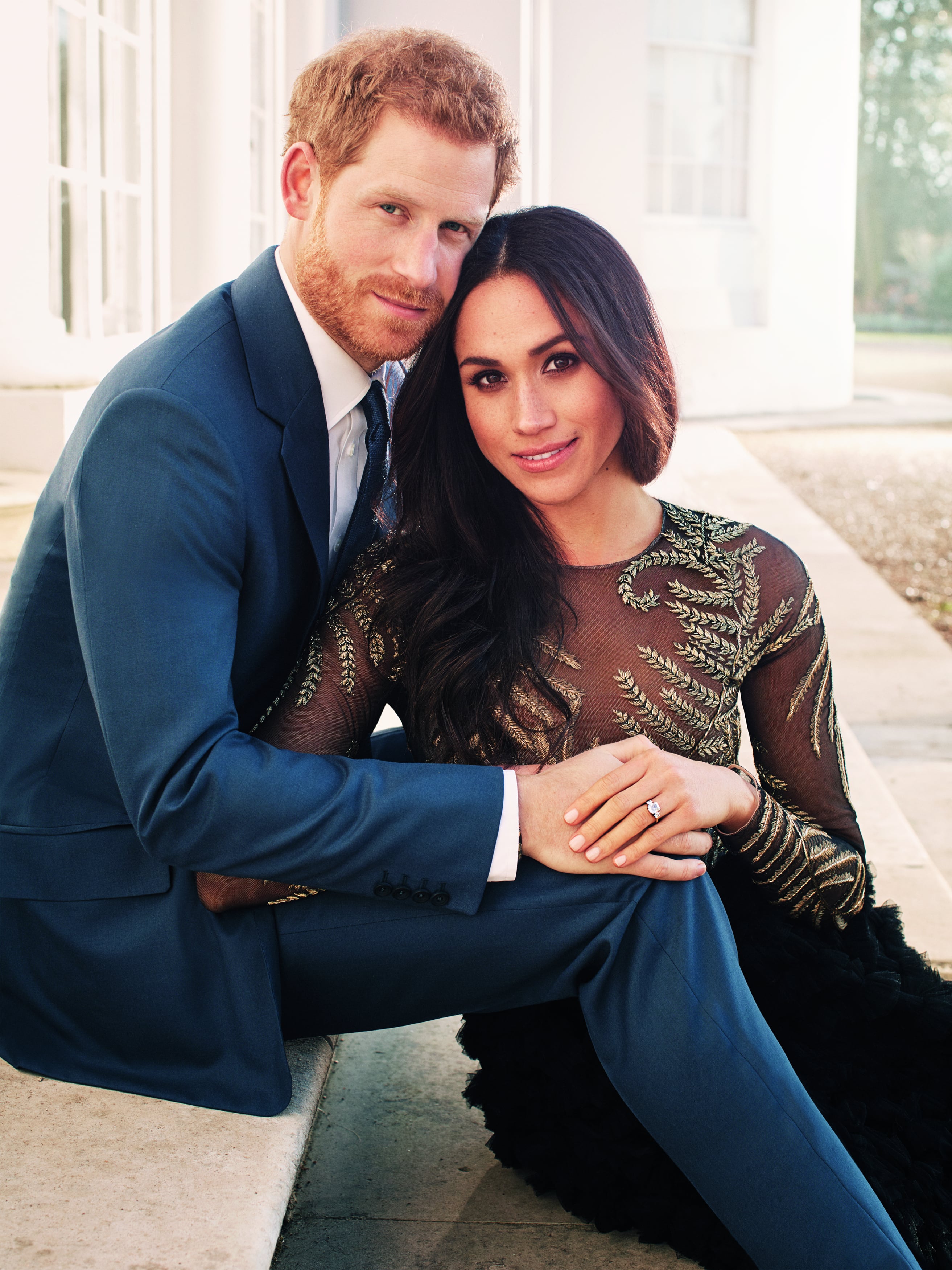 Meghan Markle Ralph and Russo Dress in Engagement Photo