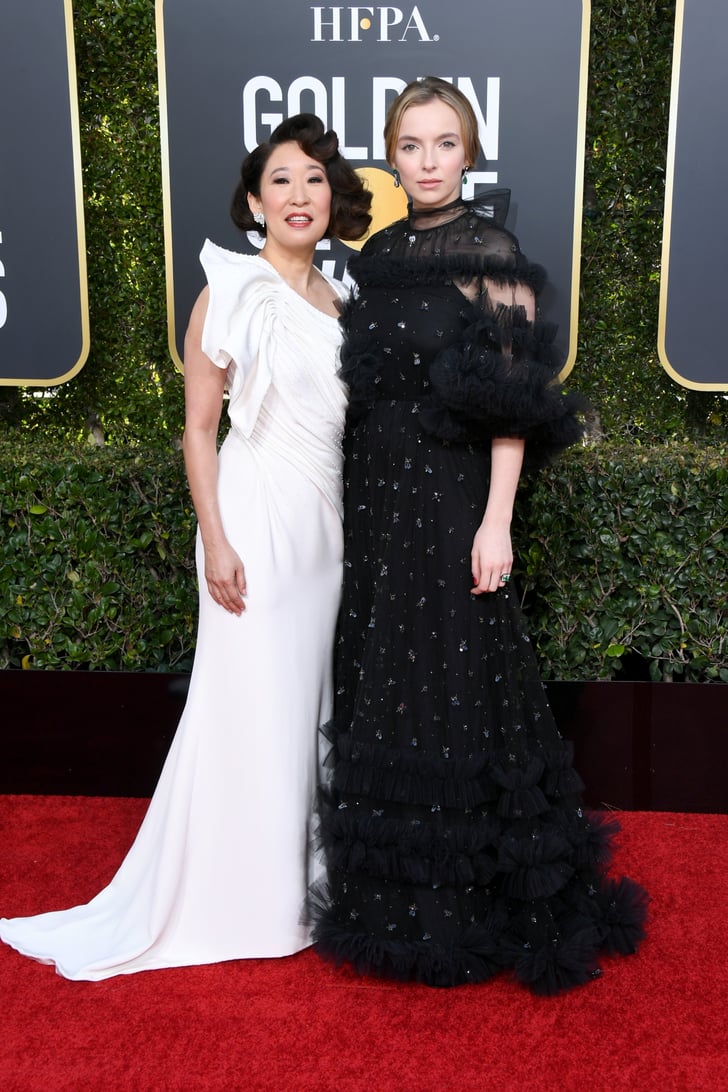 Sandra Oh and Jodie Comer at 2019 Golden Globes | POPSUGAR ...