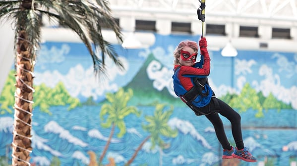 She Zip-Lined to Save Time