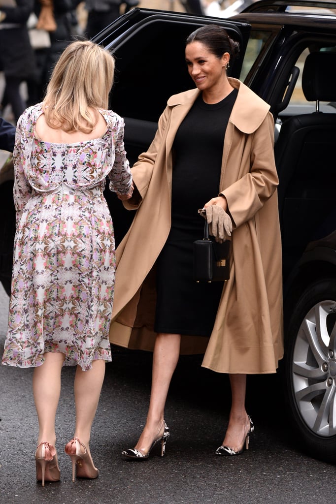 Meghan Markle Cow Print Gianvito Rossi Shoes January 2019