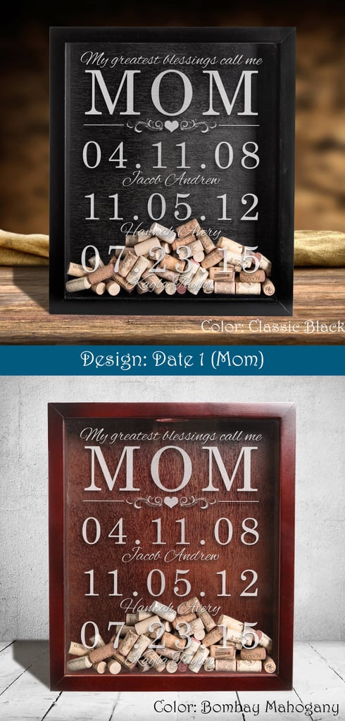 Personalized Wine Cork Shadow Box