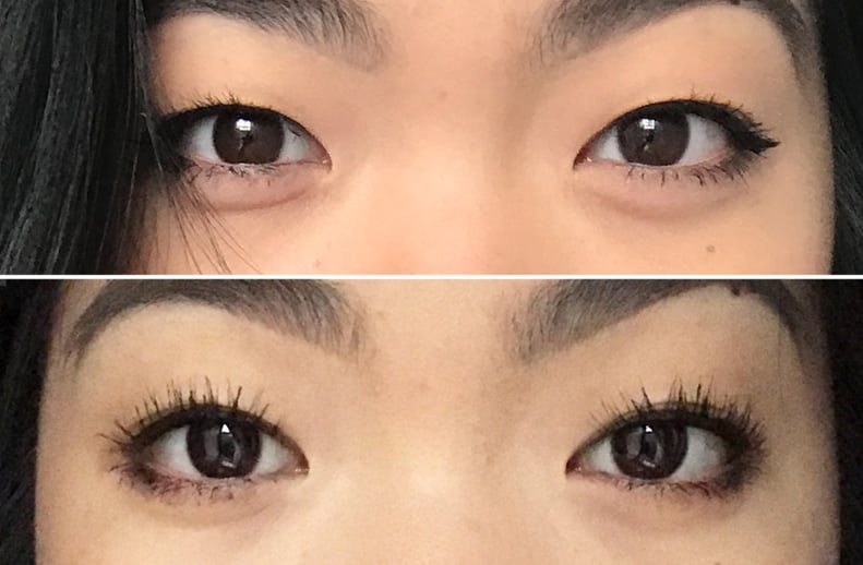 Lash Lift Before and After, With Mascara