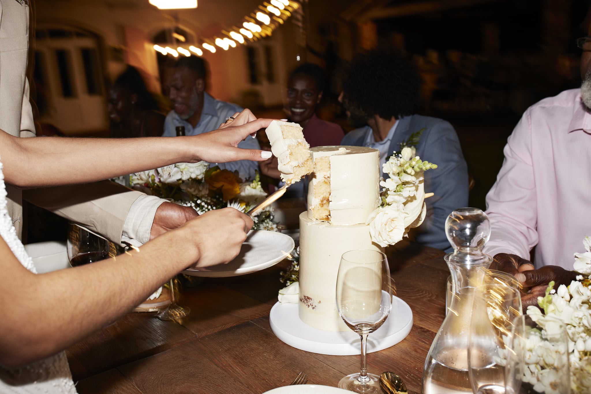 Wedding Cake Cutting at Wedding