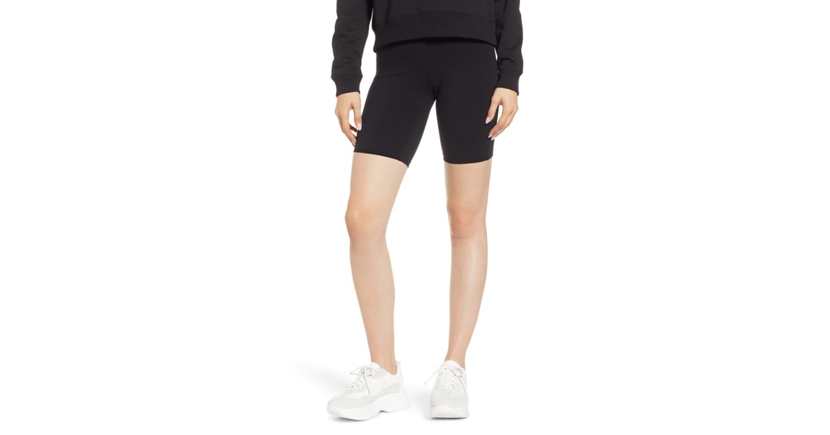 high waist cotton bike shorts