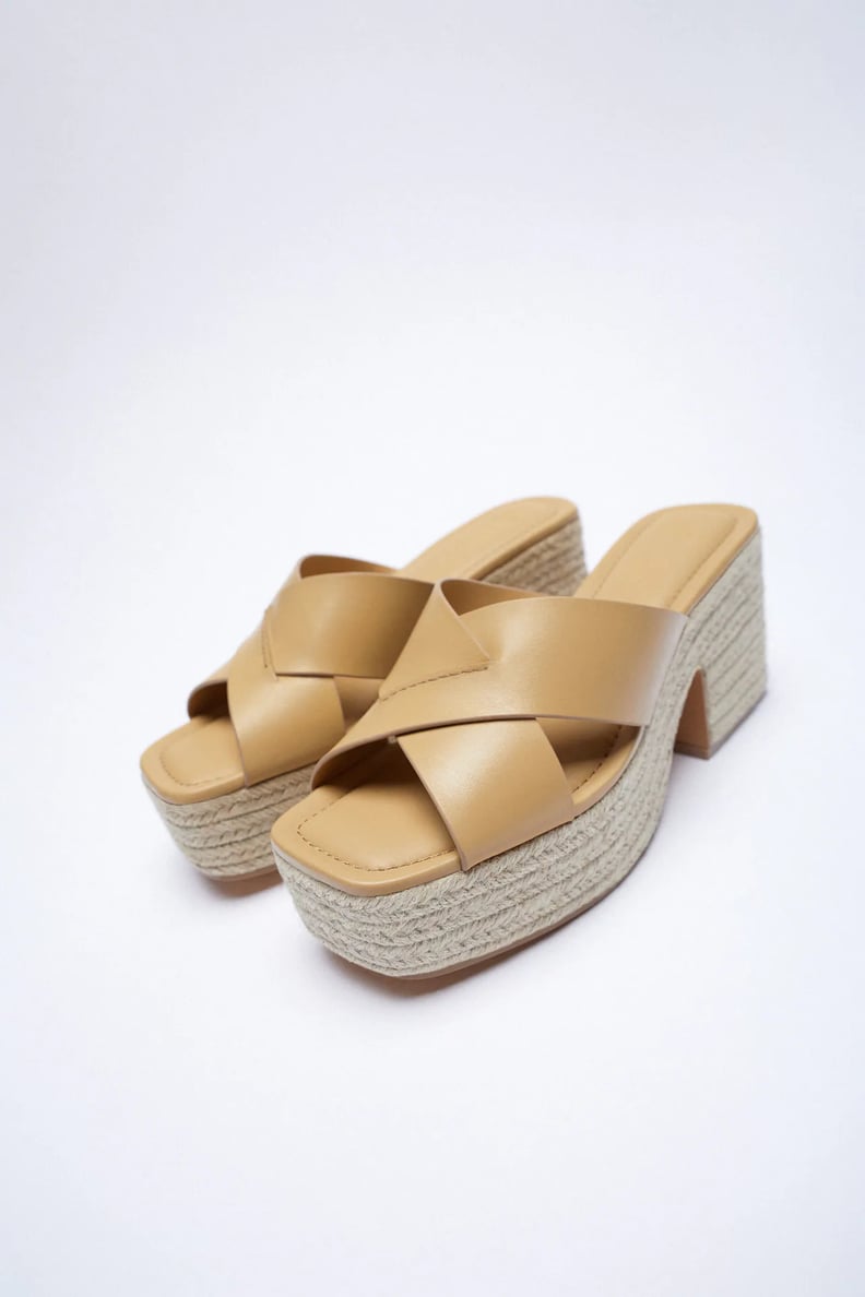 Heeled Leather Wedges