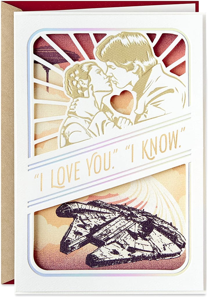 Hallmark Princess Leia and Han Solo Valentine's Card