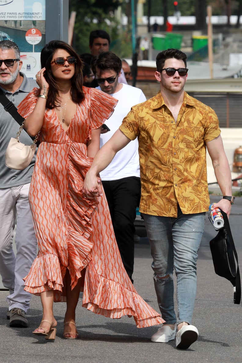 Priyanka Chopra and Nick Jonas in Paris