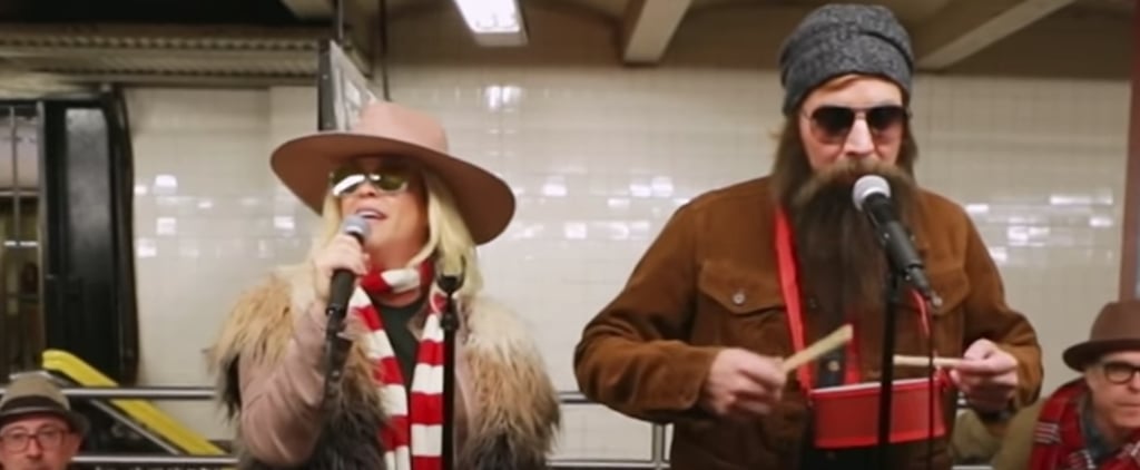 Watch Jimmy Fallon and Alanis Morissette Serenade NYC Subway Riders in Disguise